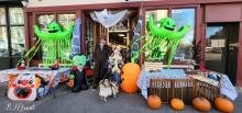 Spooky Storefront Decorations